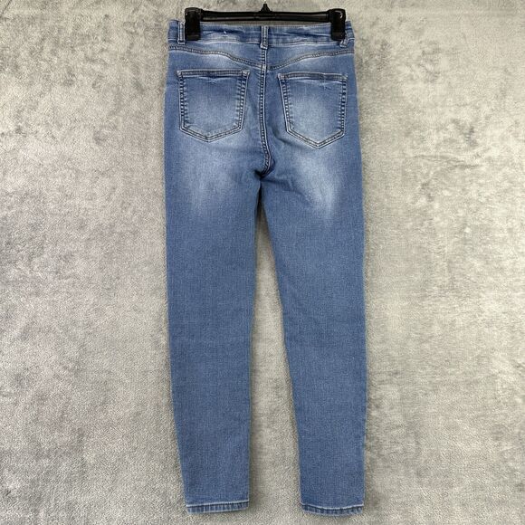 Wax Jean Women’s 5 / 27 Blue Cotton Skinny Jeans High Rise Whispered Slim Y2k - Picture 2 of 10